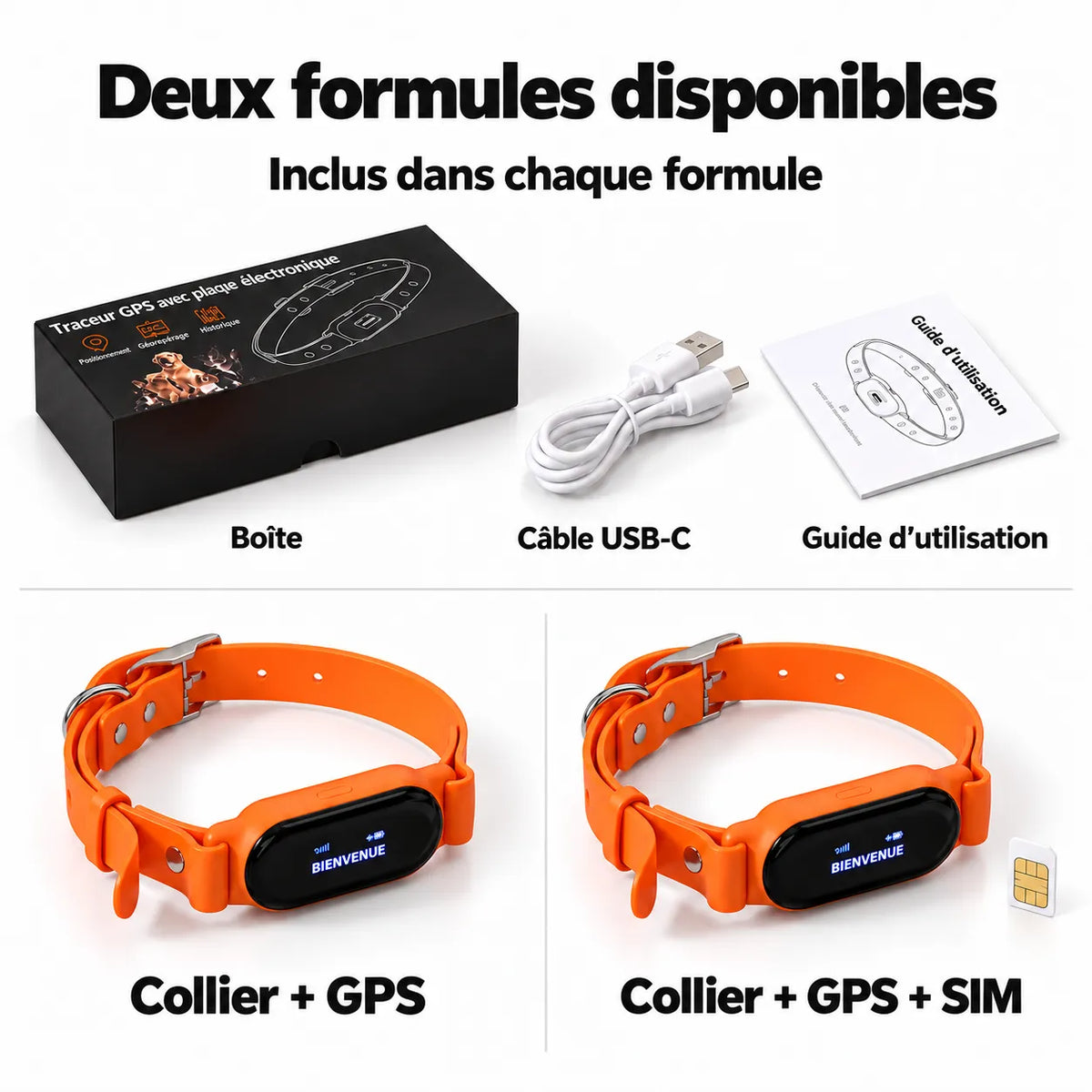 GPS-Hundehalsband mit integriertem Digitaldisplay
