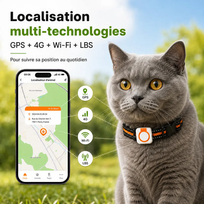 4G-GPS-Tracker für Katzen mit Signalton und LED | BuddyOra