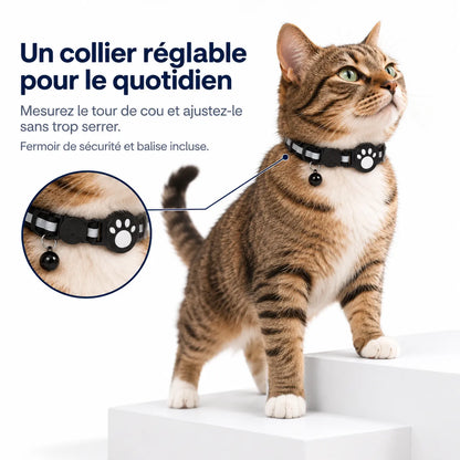 Collier avec traceur intelligent pour chats et petits chiens