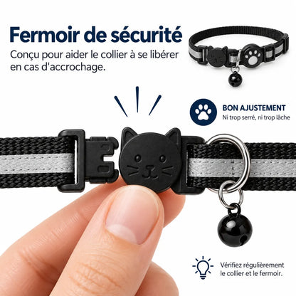 Collier avec traceur intelligent pour chats et petits chiens
