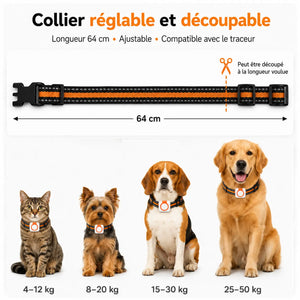 Collier GPS chien et chat