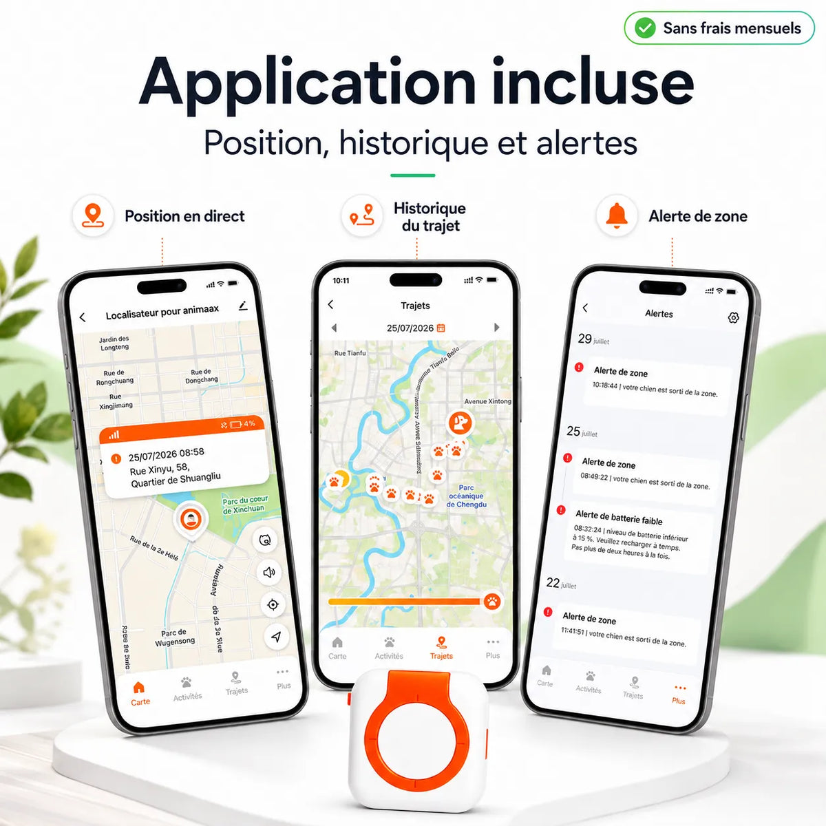 Traceur GPS 4G pour chat BuddyOra C08 avec Bip et LED | BuddyOra