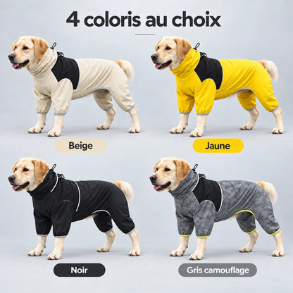 Imperméable 4 pattes pour chien - Pluie, boue et balades du quotidien