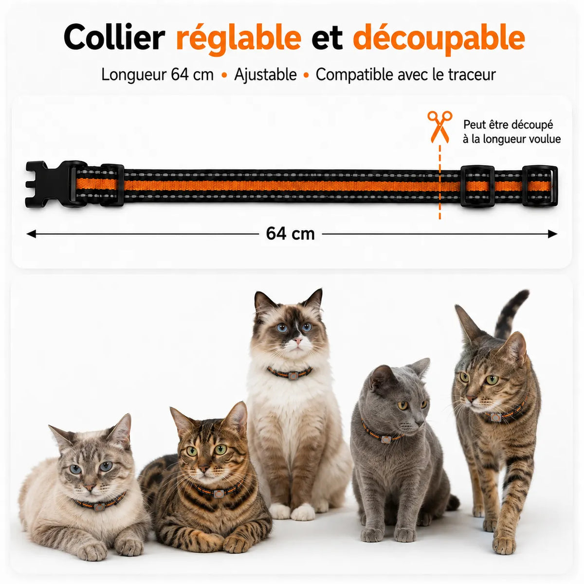 4G-GPS-Tracker für Katzen mit Signalton und LED | BuddyOra
