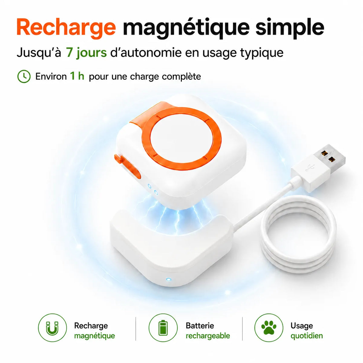Traceur GPS 4G pour chat BuddyOra C08 avec Bip et LED | BuddyOra